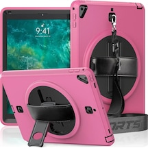 Newface - 296 - iPad Uyumlu 5 Air 9.7 Kılıf Strap-c Otterbox Tablet Kapak - Novapazr - - Pembe