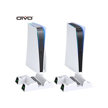 Iv-p5235 Multifonksiyonel Ps5 Disk/ps5 Dijital Uyumlu Led Göstergeli Şarj Stand Soğutucu Fan