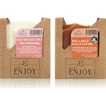 Suds Enjoy Doğal Cilt Beyazlatıcı + Bal Keçi Sütlü El Yapımı Yüz Saç Ve Vücut Sabunu 2 x 100 G