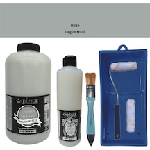Mobilya Boyası-cadence Multisurface H-039 Lagun Mavi 2000ml Ultimate Vernik Mat 500ml Saten Rulo Set Lagun Mavi