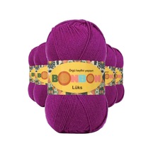 Bonbon 5 Adet Lüks Patik Ipi Yünü Koyu Fuşya 98677 769106599001