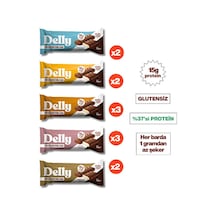 Delly Çikolata Kaplı Yüksek Proteinli Karışık Bar 12 x 40 G