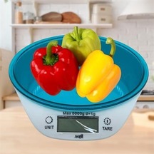 Tf 1003 Hazneli Lcd Ekran Hassas Ölçüm Sensörlü 5 Kg Kapasite Dijital Mutfak Terazisi Tartısı-9095649440875