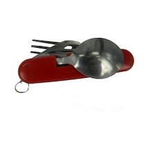 K 524 Rd Çok Amaçlı Çakı Çatal, Kaşık, Bıçak 9cm - Plastik Gövde Çok Renkli
