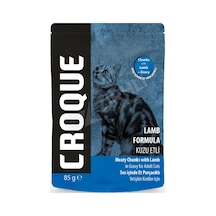 4 Adet Croque Pouch Kuzu Etli Yetişkin Kedi Maması 85 Gr