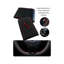 One Vıp Sale Opel Agila Deri Direksiyon Kılıfı Prime Kalite, Sarı Yüzüklü Spor Dikiş Çok Renkli