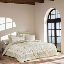 Linens Solara Pamuk Saten Çift Kişilik Nevresim Takımı Sarı Sarı