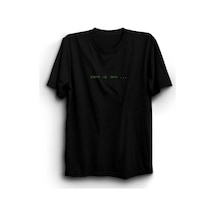 Stoned&Fame Matrix Wake Up Neo Baskılı Unisex %100 Pamuk Siyah T-shirt SIYAH Siyah