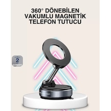 Güçlü Mıknatıslı Vakumlu Araç Telefon Tutucu Alüminyum Gövde Diğer