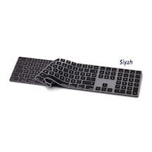 Apple Uyumlu MacBook Magic Keyboard-2 A1843 With Numeric Klavye Koruyucu Us To Türkçe İle Siyah