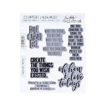 Anonim Cms252 Ponderings Tim Holtz Yapışkanlı Mühür, 17,8 X 21,6 Cm, Şeffaf