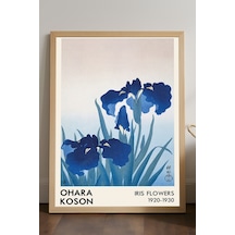 Ohara Koson Doğal Ahşap Çerçeveli Poster, Dekoratif Sanatsal Duvar Tablosu