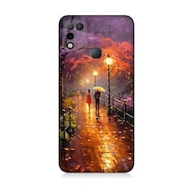İnfinix Hot 11 Play Uyumlu Yağmurlu Park Desenli Silikon Kılıf