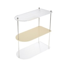 Suntek Katmanlı Vanity Organizatör Tepsi Baharat Rafı Yatak Mutfak Dresser 3 Katmanlı Beyaz