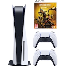 Sony Playstation 5 PS5 Oyun Konsolu+2 Dualsense Kol+PS5 Mortal Kombat Ultimate (İthalatçı Garantili)