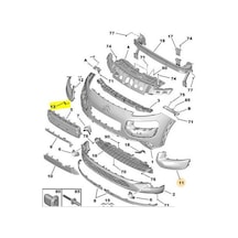 Citroen C4 Ön Tampon Çeki Kapak 2014-2017 1611373280 1.2 Vtı, 1.6 Hdı