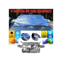 Her Araca Uygun Ön Cam Brandası Aynalara Geçme Çadır Araç Camı Buzlanma Önleyici Ve Koruyucu Branda Cam Üstü Kar Örtüsü Buz Brandası Güneş Önleyici Su Geçirmez 155 X 90 Cm 00 Şüscaroto Aksesuar