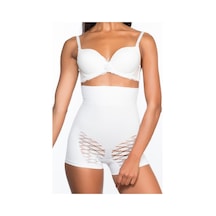 Beyaz Mı Emay 2064 Popo Açık Fantezi Boxer Korse Beyaz