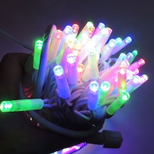 Dış Mekan Led Aydınlatma 10m Ağaç Işığı 100l Beyaz Kablo Rgb