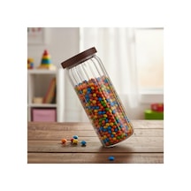 Hava Geçirmez Cam Kavanoz - Uzun Çizgili Tasarım 1250 Ml 2.8 L