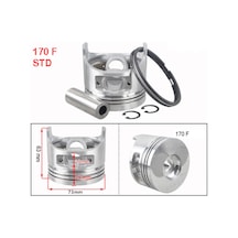 İtal/Çin 170F 5hp Dizel Piston Segman (sekman) Takımı Std