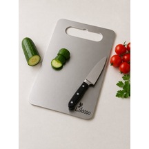Paslanmaz Çelik Mutfak Kesme-doğrama Panosu 23x33 Cm 25'li Paket Açık Gri