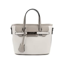 Silver Polo Sp1185 Kadın El Çantası Düz Beyaz-a.gri