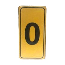 Kapı Numarası No-0 Silikonlu Yapışkanlı- 10'li Paket