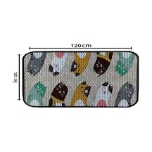 Aktunç Elekli Tuvalet Desenli Önü Kedi Kumu Paspası 60x120 Cm Desen 6