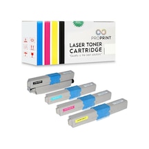 Proprint Oki C301 Uyumlu Toner Seti 4 Renk CMYK MC332Dn