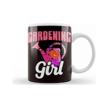 Gardening Girl Watering Can Nature Plants Flowers Gardener Kupa Bardak Porselen Karışık