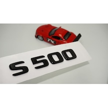 S 500 Bagaj Parlak Siyah ABS 3M 3D Yazı Logo