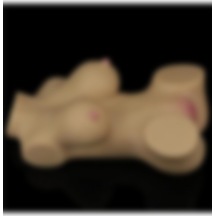 Red Fox Yarım Vücut Anal Vajinal Silikon İliskii Masturbator