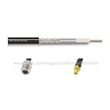 N dişi - RP SMA dişi 30 METRE LMR240/RWC240 Koaksiyel Kablo 50Ω