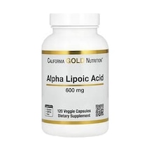 California Gold Nutrition, Alpha Lipoic Acid, 600 Mg, 120 Veg Capsules Aromasız
