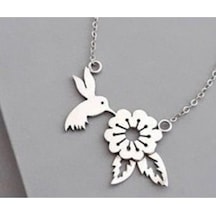 Gümüş Kuş Kolye 487875668