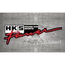Oto Sticker Hks Power And Sports Logo Sticker 2 Adet