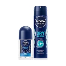 Men Erkek Sprey Deodorant Dry Fresh 150ml Ve Mini Roll-on Fresh Active 25ml Set, Ter Karşıtı Koruma