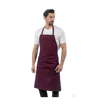 Şensel, Ön Önlük, Bordo, Boyundan Askılı -93E1015- Şef-Restoran