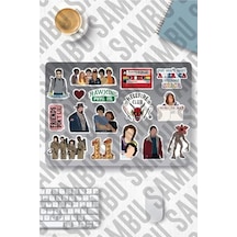 Stranger Things Temalı Sticker Etiket Seti 2 - Laptop Notebook Telefon Abanoz