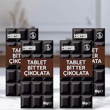 Bitter Tablet Çikolata 80 G X 4 Adet