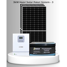 3kw Hazır Solar Paket - 3 Mppt Akıllı İnverter Off-grid Sistem