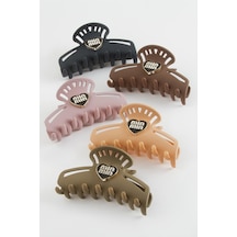 Kalp Renkli Mandal Toka 10 Cm Kahverengi