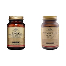 Solgar Ester-C Plus 1000 Mg 30 Tablet Solgar Vitamin D3 1000 Iu 1