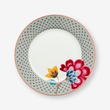 Mavi Porselen Kahvaltı Tabağı 23 Cm