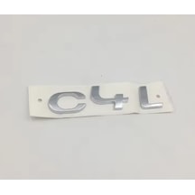 Citroen C4l Uyumlu Krom Bagaj Yazısı Arması Logosu 3m 3d Abs