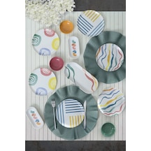 Keramika Etnik Kahvaltı Takımı 13 Parça 6 Kişilik 22551 Çok Renkli