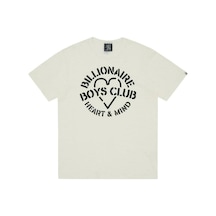 Startmore Unisex Beyaz Bıllıonarıe Baskılı Bisiklet Yaka Tshirt Beyaz