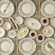 Bella Maison Liana Stoneware 26 Parça 6 Kişilik Kahvaltı Takımı Mavi