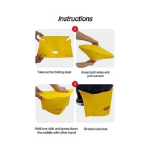 Bloomnest Yüksek Kaliteli Katlanır Kamp Sandalyesi - Seyahat, Piknik, Açık Hava İçin Mükemmel Sarı